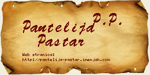 Pantelija Paštar vizit kartica